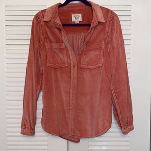 NWOT corduroy button up shacket